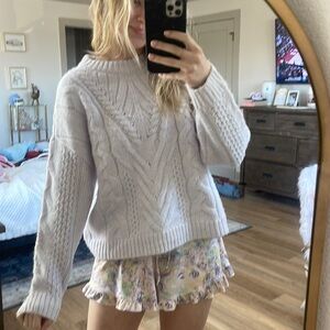 lavender sweater